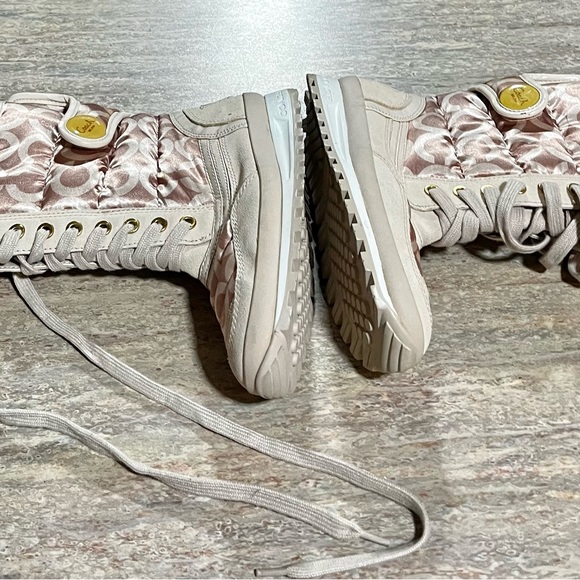 Coach Dorean Monogram C mud-calf quilted boots - Picture 6 of 16